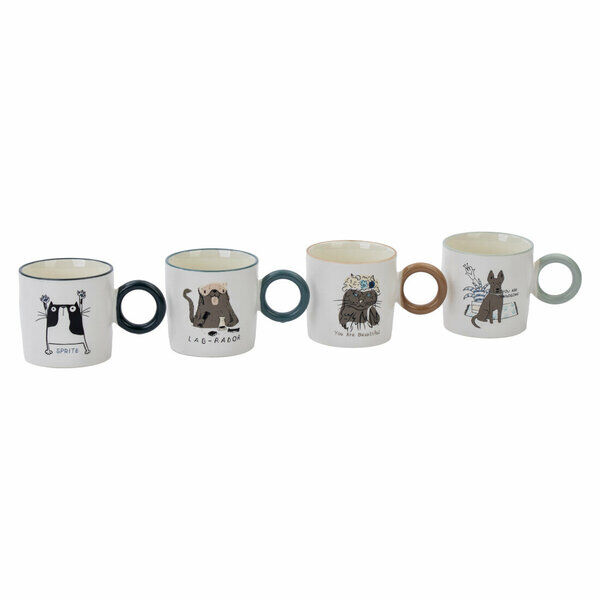 Perotti Animals Porselen Kupa 285 Ml Turkuaz