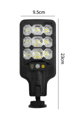 Hi Sheen Solar 9 Gözlü Güneş Enerjili Bahçe Sokak Lambası Hareket Sensörlü