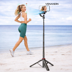 Venandin Al Gimbal Tripod Siyah