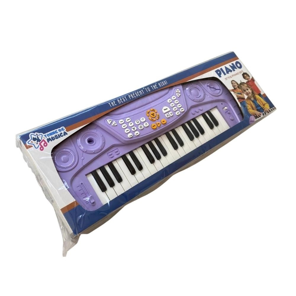Birlik Piano 37 Tuşlu Org Mikrofonlu Lila