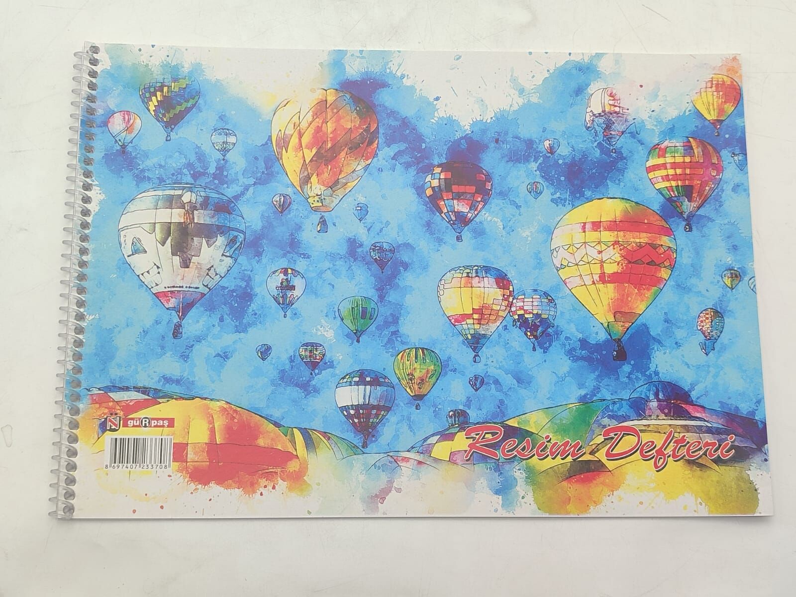 Gürpaş 15 Yaprak Resim Defter Küçük Boy Karton Kapak Karışık Renkli
