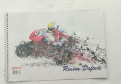 Gürpaş 15 Yaprak Resim Defter Küçük Boy Karton Kapak Karışık Renkli