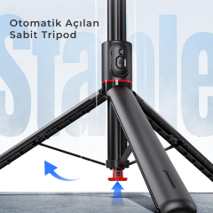 Venandin Auto Pop Open Tripod Siyah