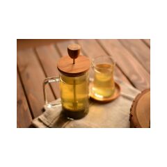 O.M.S  French Press 600 Ml Bambu No:2 - Ahşap