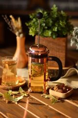 O.M.S  French Press 350 Ml  Metal No:2 - Rose Gold