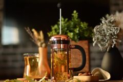 O.M.S  French Press 350 Ml  Metal No:2 - Rose Gold