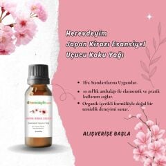 Herevdeyim Japon Kiraz Çiçeği Esansiyel Uçucu Koku Yağı 10 Ml