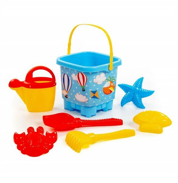 Polesie Kale Kova Set Büyük (Kürek-Tırmık-Kalıplar-Sulama Kabı)