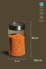 Perotti Cam Kavanoz Cassetto 1100 Ml