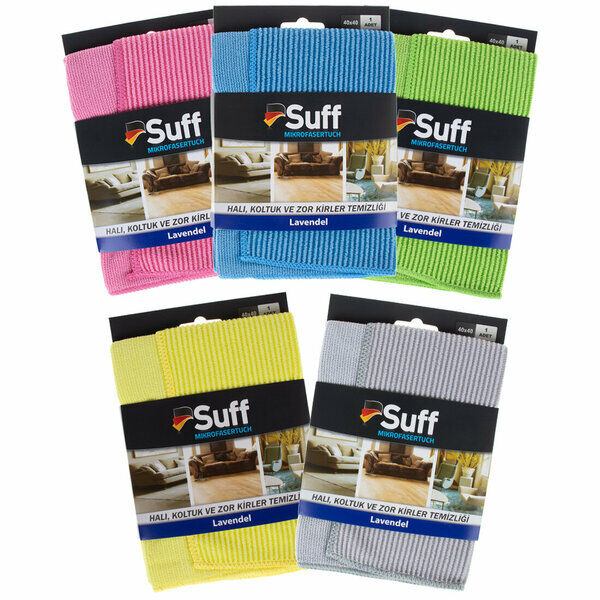 Suff Temizlik Bezi Lavanta Halı Koltuk Zor Kirler 40X40 Cm 320 Gr Sarı
