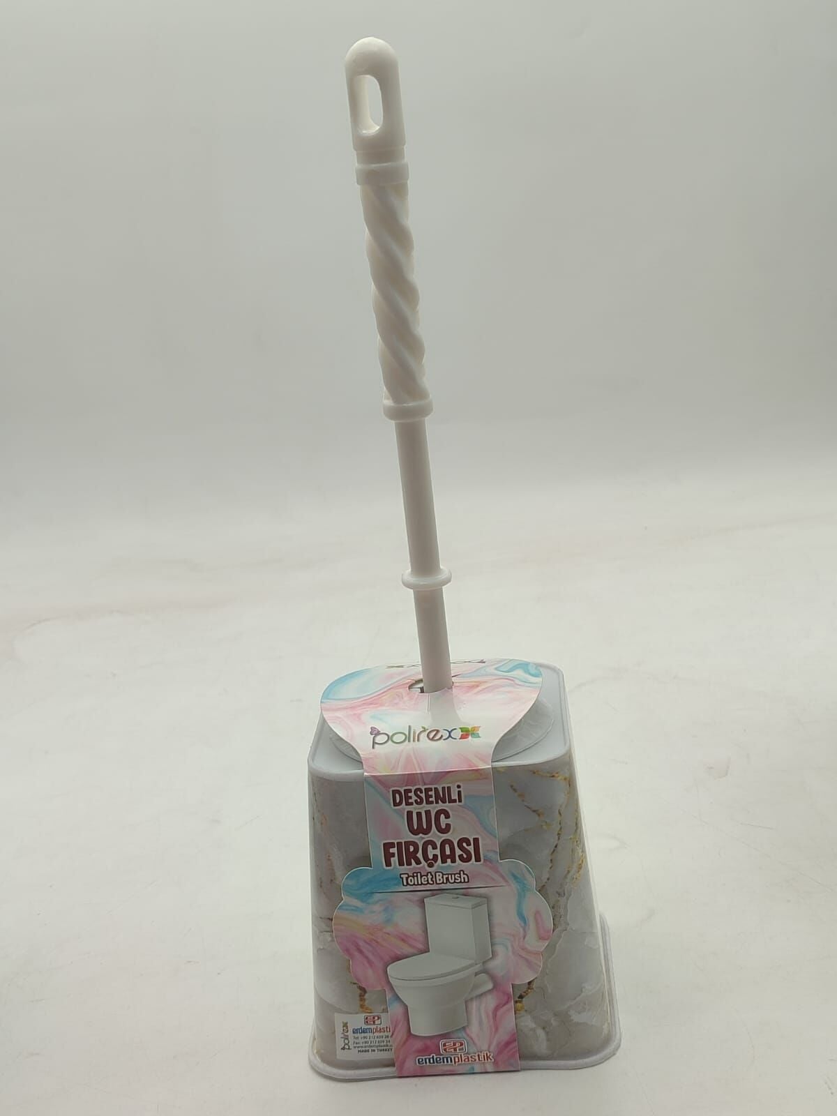 Erdem Desenli Klozet Fırça Takımı
