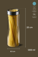 Perotti Cam Kavanoz Cassetto 1250 Ml