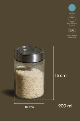 Perotti Cam Kavanoz Cassetto 900 Ml