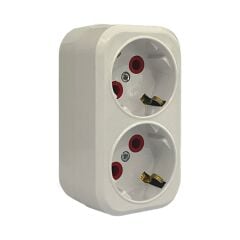 Mutlusan Fiş Priz 2 Li Topraklı Düz