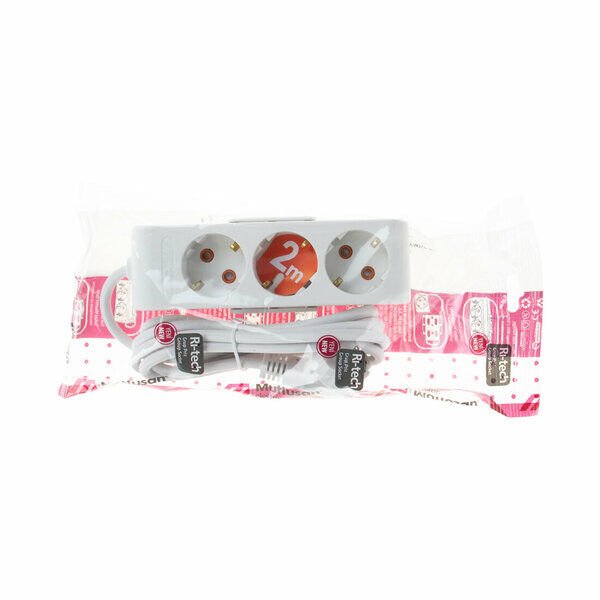 Mutlusan Ri-Tech Grup Priz Topraklı 3 Lü 2 Mt Düz (Ç.K.)